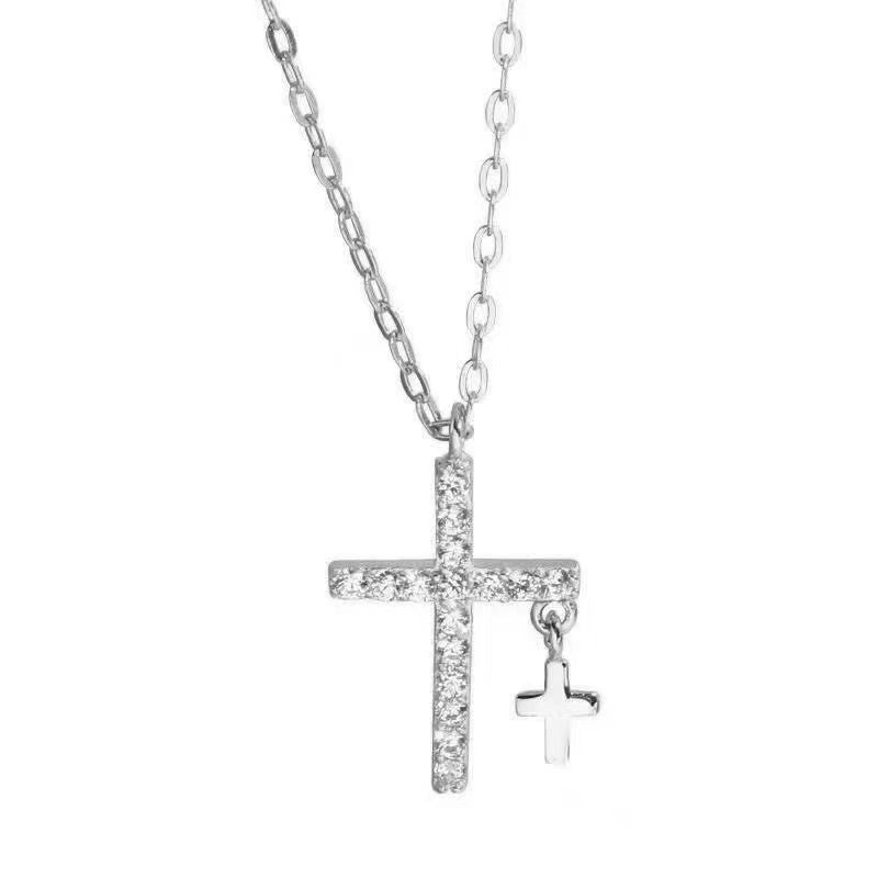 Adjustable Cross Pendant Necklace for Women