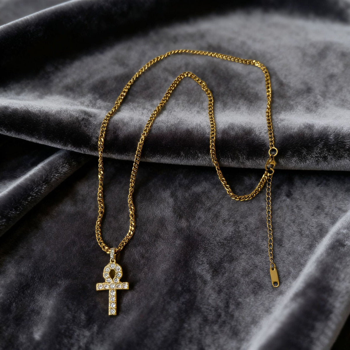 Cross-Shaped Key Necklace