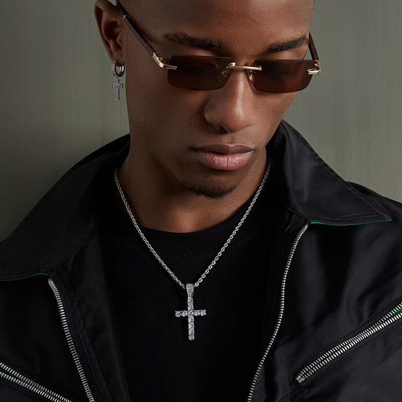 Titanium Steel Necklace Cross
