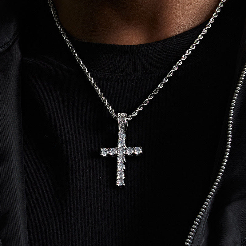 Titanium Steel Necklace Cross