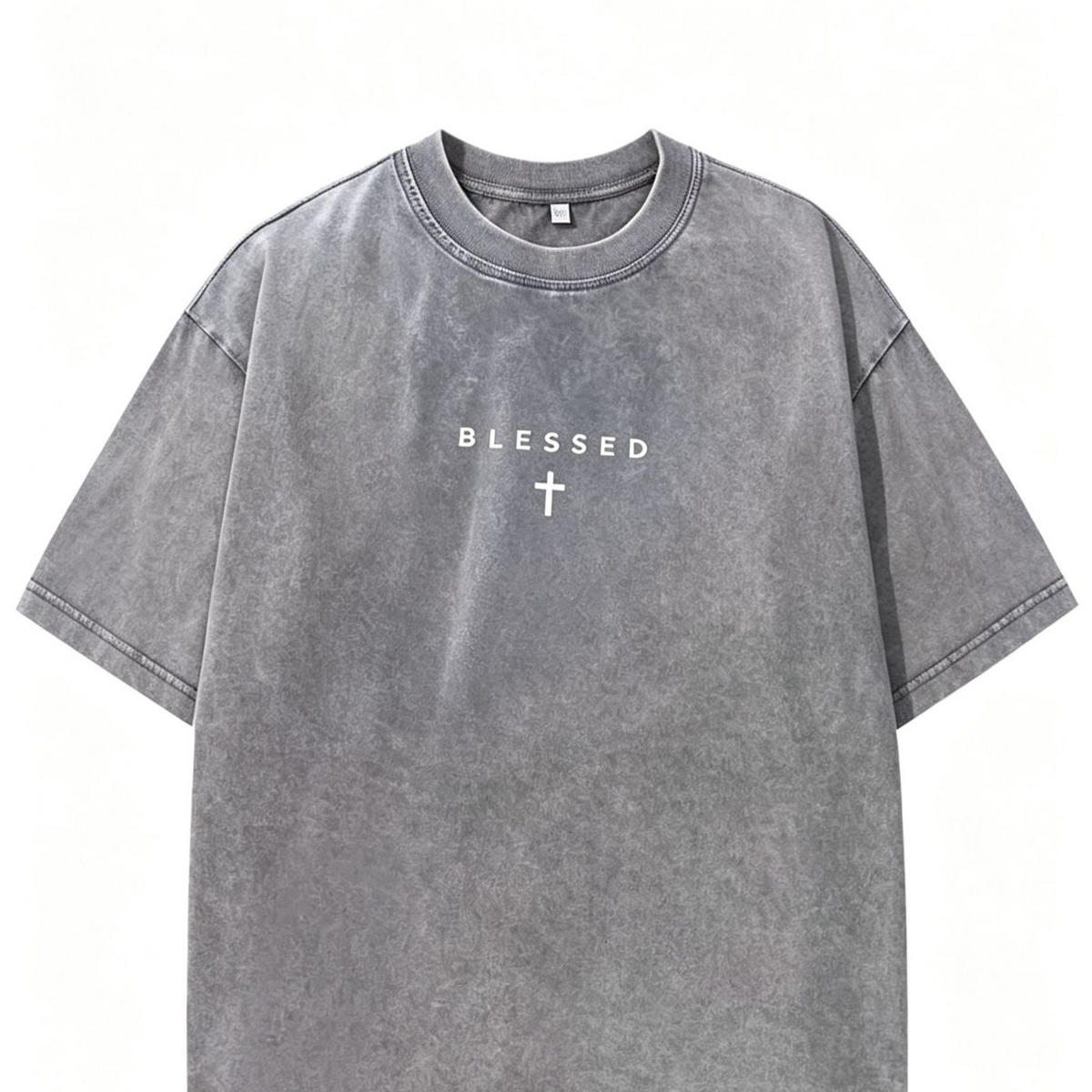 Men's Cotton Cross Print T-Shirt