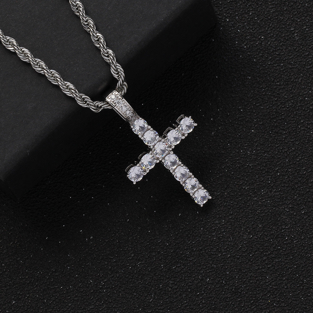 Titanium Steel Necklace Cross