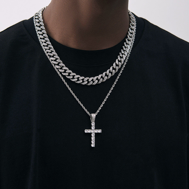 Titanium Steel Necklace Cross