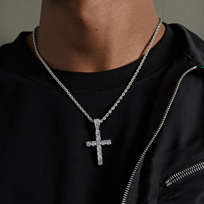 Titanium Steel Necklace Cross