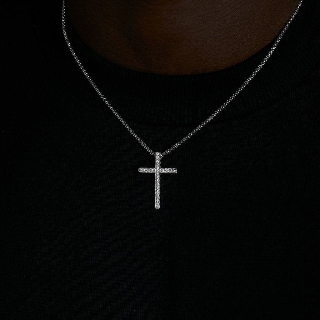 Zircon Cross Pendant Necklace