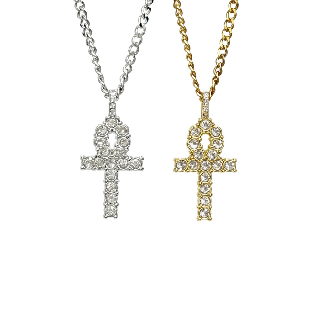 Cross-Shaped Key Necklace